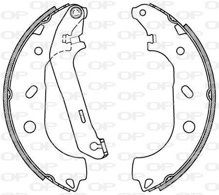 OPEN PARTS stabdžių trinkelių komplektas BSA2090.00